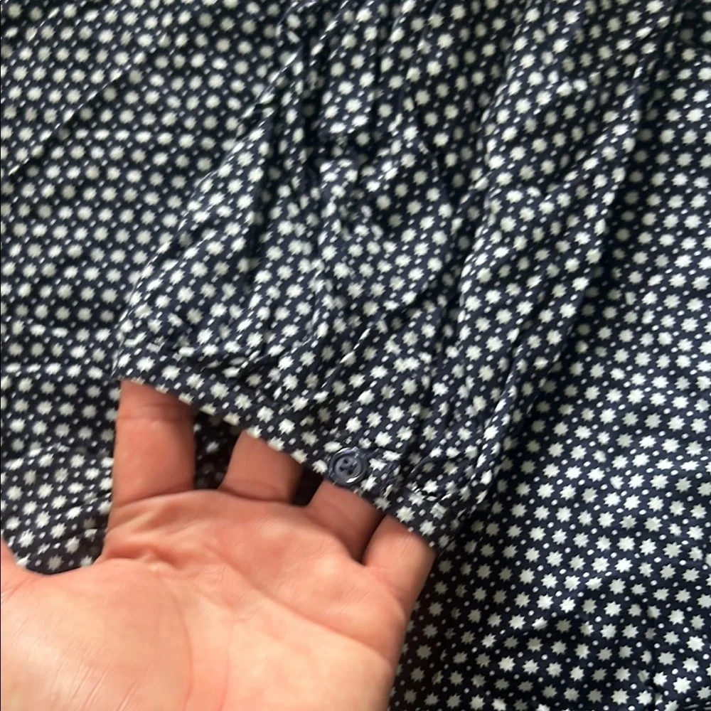 GAP Blue Long Sleeve Fitted Blouse - Picture 3 of 4